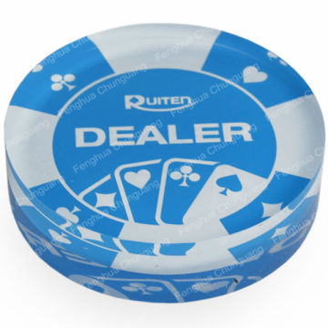 Double-deck custom Acrylic Dealer Button