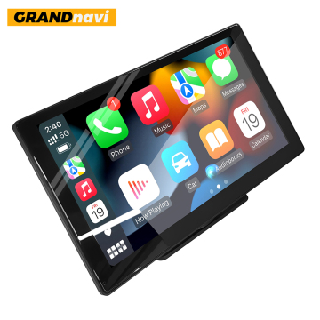 GRANDNAVI 9inch Wireless CarPlay Android Auto Touch Screen for Universal Car