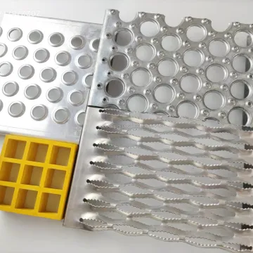 Aluminum Serrated Diamond Hole Walkway Grating