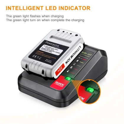 20V Lithium Charger for Black & Decker Porter Cable Batteries