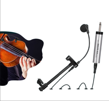 XTUGA SD-862 Violino in legno acustico e microfono a violoncello con cavo 6M