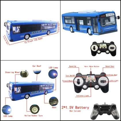 2.4G 1:14 RC bus bus high-speed train bus bus school bus TOY
