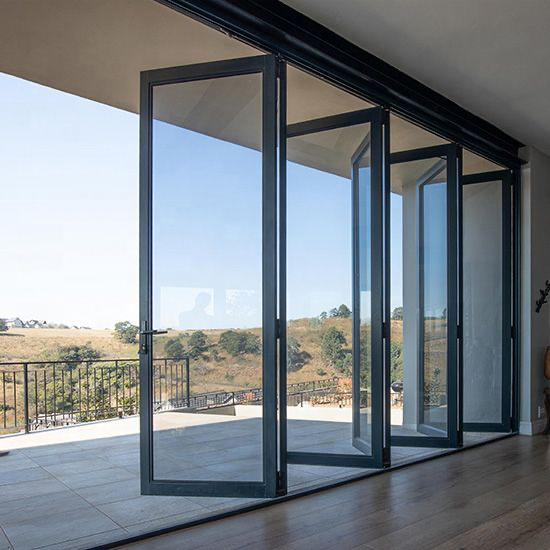 Aluminum folding doors