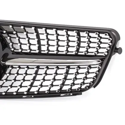 Diamond Grille for Mercedes Benz C CLASS W204 2008-2013 ABS Front Bumper Car Grills