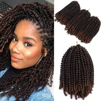 Spring Twist Crochet Hair Extensions Wholesale: Synthetic Braiding Hair Products