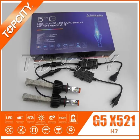 TOPCITY Newest H7 LED Headlight kit 9600LM/set CE ROHS passed!