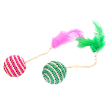 Dog Cat Feather Toys