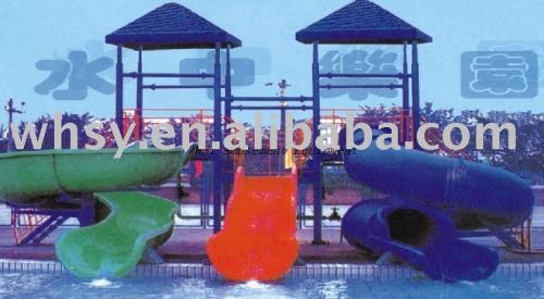 Water part equipment amusement water slide