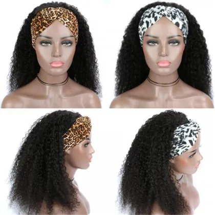 Virgin hair wig human hair headband wig headband wig human hair curly