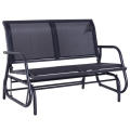 Modern 2-Person Outdoor Rocking Glider Bench