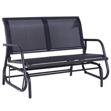 Modern 2-Person Outdoor Rocking Glider Bench