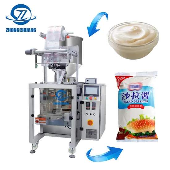 Automatic Vertical Back Side Seal Liquid Filling Packing Machine for Sauces and Beverages