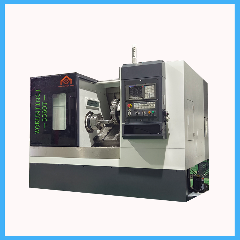 Torno automático de bancada inclinada CNC