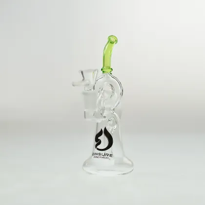 2022 New Bubbler Wholesale Hookah Borocilicate Herb Wax Water Pipe Recycler Glass