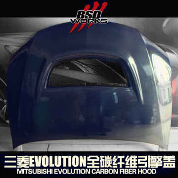 2003-3006 Lancer Evolution 8/9 Carbon Fiber Hood For Mitsubishi