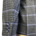 Mężczyzn One Buttons Grid Business Casual Blazer Suit