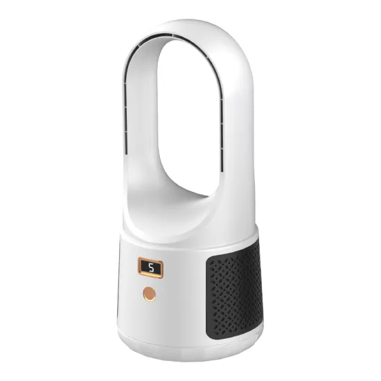Portable USB Cooling Fan: Vertical Design with Power Display and Tower Fan Functionality for Bedside, Office, or Desktop Use