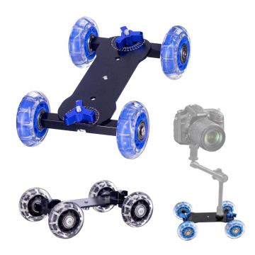 Mini Système de rails de caméra portable pour les appareils photo canon nikon dslr: stabilisateur parfait pour les modèles 5d2, 6d, 7D