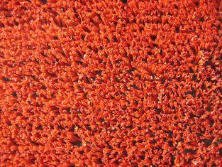 100% PP 2200Dtex Red Decorative Artificial Grass Turf Lawn