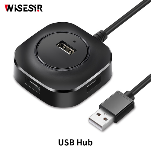 Multifuncional 4 en 1 USB2.0 Hub Splitter Negro