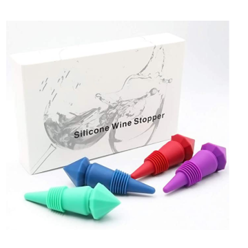 Custom Diamond Shape Wine Stoppers Silikon Vinflaskor