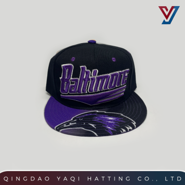 Stylish Sublimation Print Flat Visor Baseball Cap