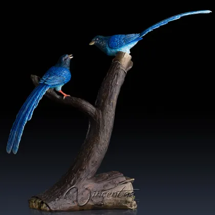 online shopping collectibles metal craft bronze magpie statue