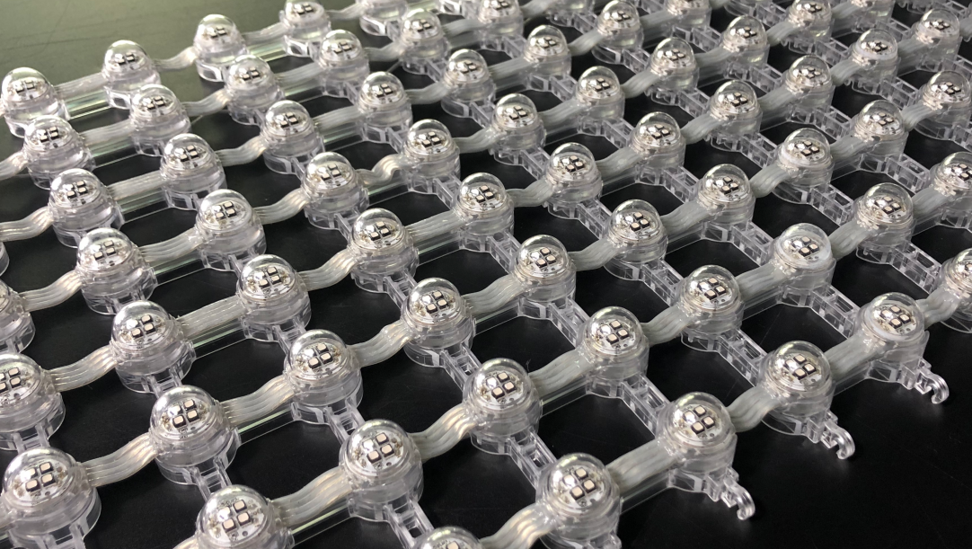 SM4 Flexible LED Mesh Screen