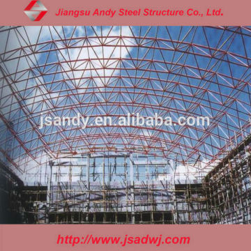 steel space frame swimming pool roof structure