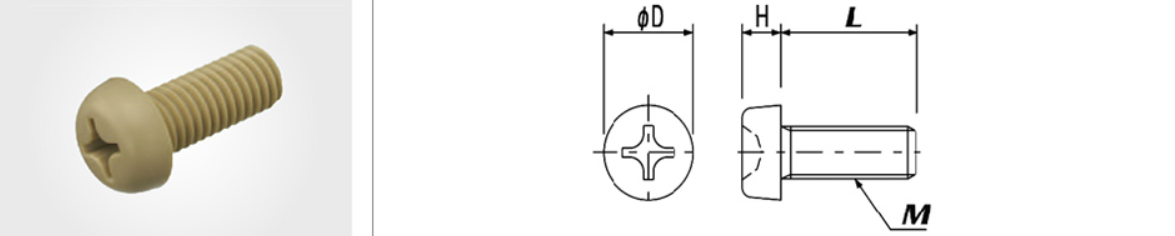 PEEK Pan Head Screws