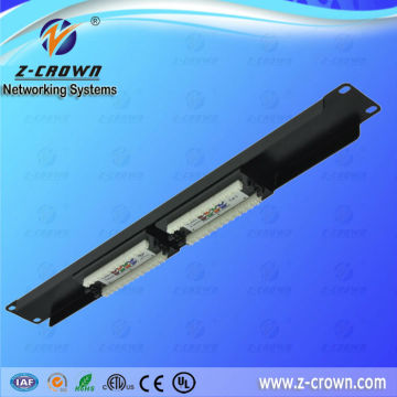 RJ45 Unshielded CAT6 24 Ports Patch Panel