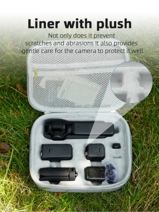 BRDRC Camera Gimbal Soft Plush Handheld & Crossbody Storage Bag for DJI Osmo Pocket 3