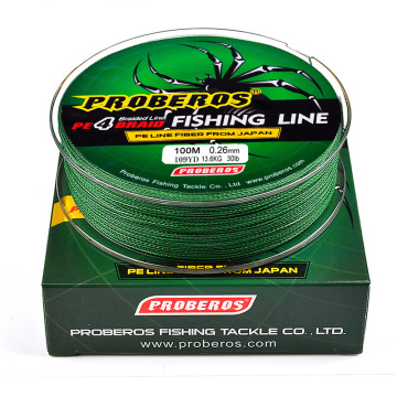 Factory Wholesaler Customization: 4 Strands PE Braided Fishing Line