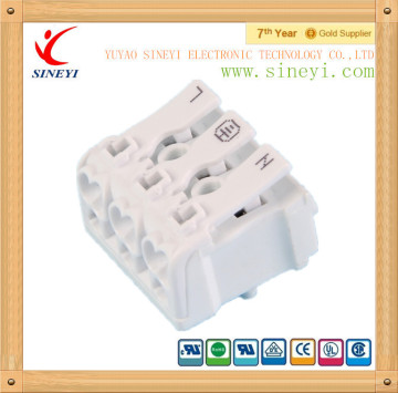push in wire easy mounting 3 way auto connector