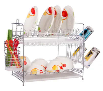 China Fashionable Stainless Steel Kitchen Dish Rack, China Best Kitchen Dish Rack, Kitchen Cabinet Factory Price Dish Rack