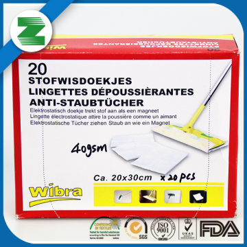 40gsm air-laid paper/100%polyester spunLace nonwoven fabric cleaning wipes