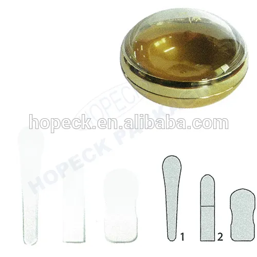 oval shape Acrylic cream jar with PP spatula