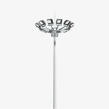 Long Working Hours Outdoor Powder Coating 12m Street Light Poles Q235 Steel