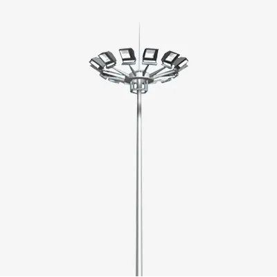 Long Working Hours Outdoor Powder Coating 12m Street Light Poles Q235 Steel