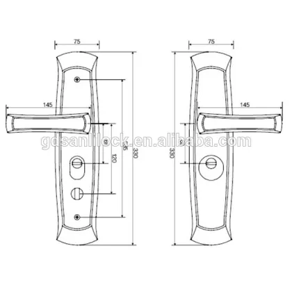 SL-6801AC house kwikset T handle lock