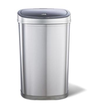 Stainless Steel Ninestars 50L Automatic Supermarket Dust Bin