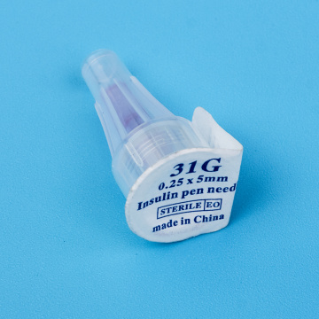 Insulin needle gauge and size.