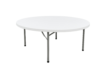 Plastic Round Folding Tables 1.80M For 8 People
