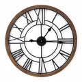 Vintage Wood Frame Metal Wall Clocks