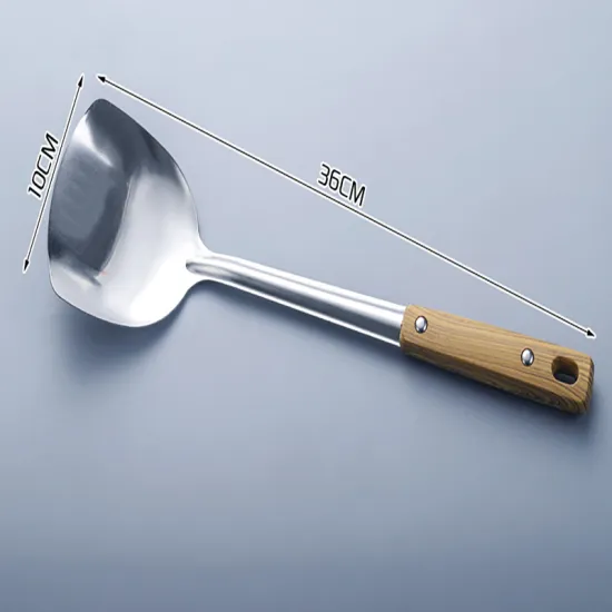 Wood Handle Stainless Steel Spatula  kitchen utensils