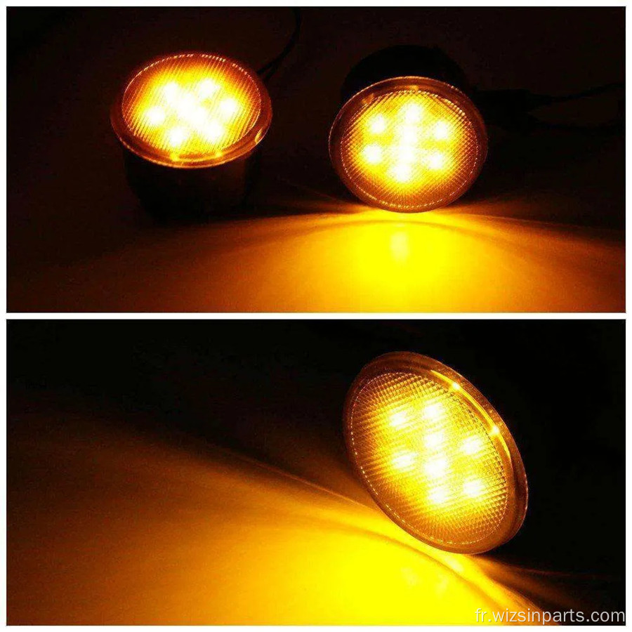 Laux de signal de virage à LED fumé