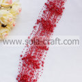 3+8MM Red Artificial Faux Pearl Beaded Chains For Decoration