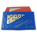 Glücksspiele Elfenbein Domino-Sets PVC-Aufbewahrungsbox