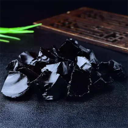 Original Black Obsidian Natural Crystal Gemstone Rough Mineral Stone