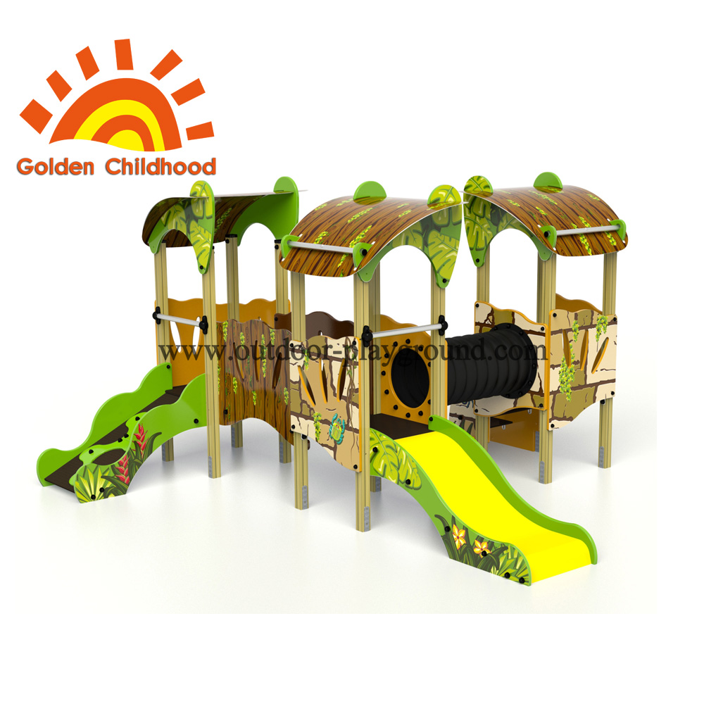 Colourful Tube Bridge Outdoor Playground Equipment For Children